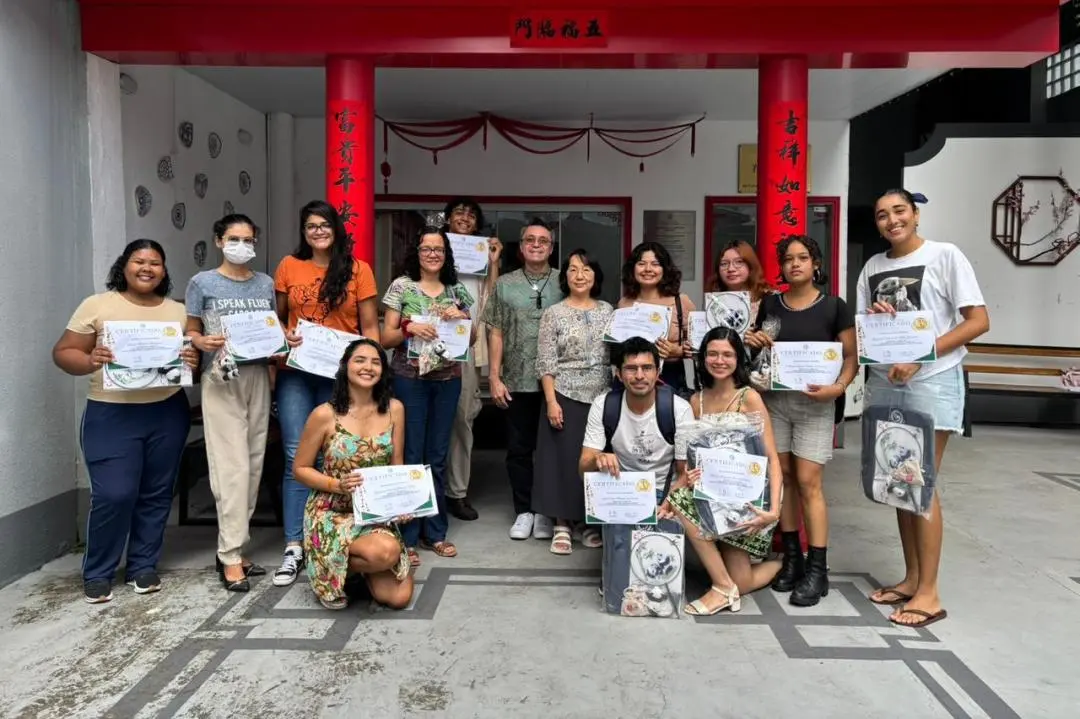 巴西帕拉州立大学孔子学院举办中文词汇书写比赛1 图片