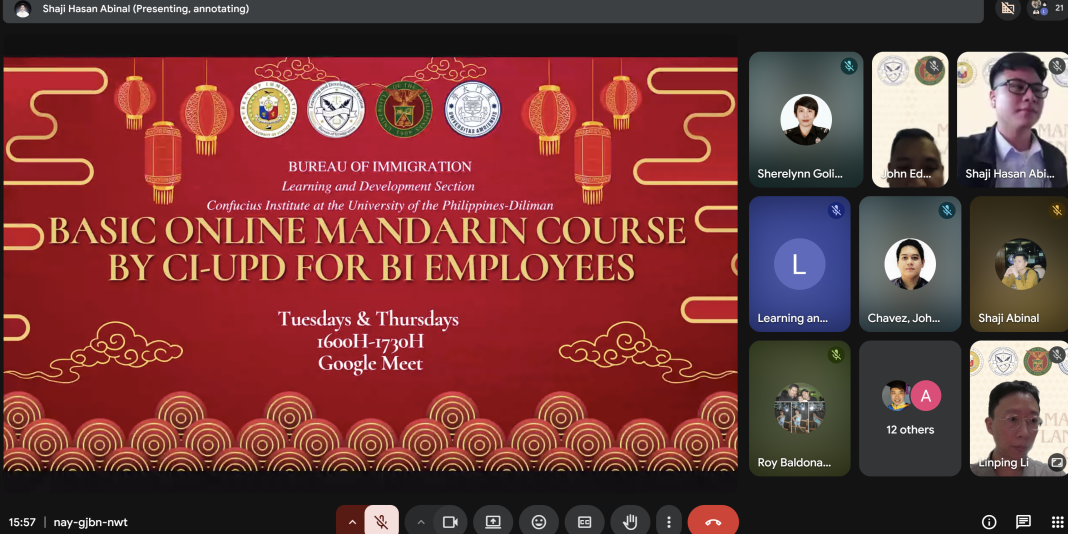 菲律宾大学孔子学院为菲律宾移民局开设定制中文课程2 图片